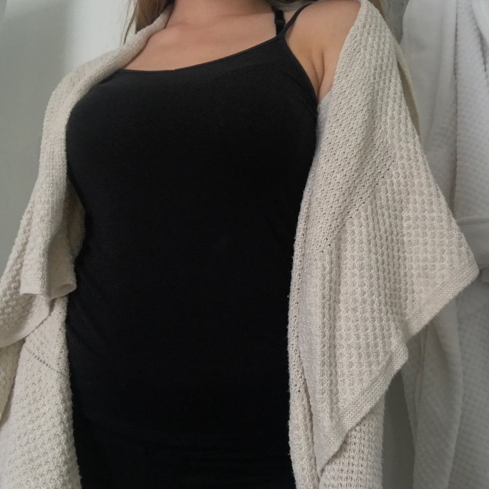 Cream colored cardigan